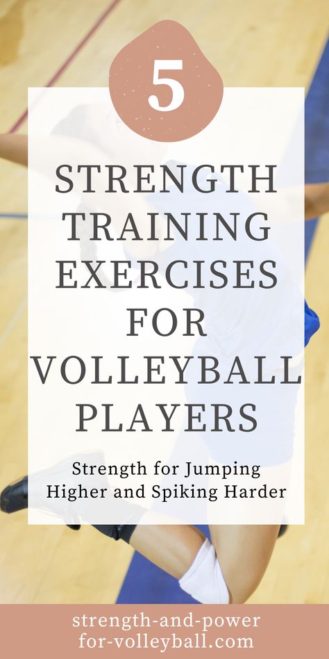 Strength training for volleyball tips. Increase your vertical jump and take your performance on the volleyball court with a specialized strength training program geared towards improving your power and agility, you can become a stronger and more explosive volleyball player. With a focus on jump training, specialized volleyball workouts and exercises, you can gain the strength you need to dominate on the court. How To Train For Volleyball At Home, Exercises To Improve Vertical Jump, Weight Training For Volleyball Players, Volleyball Stretches Exercises, Volleyball Strength Training, Exercises To Increase Vertical Jump, Volleyball Core Workouts, Volleyball Training Workouts, Exercises For Volleyball Players