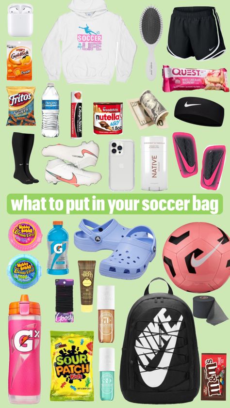 Football Hairstyles, Womens Soccer Cleats, Soccer Essentials, Volleyball Bag, Football Bag, Soccer Bag, Soccer Tournament, Western Bag, School Bag Essentials