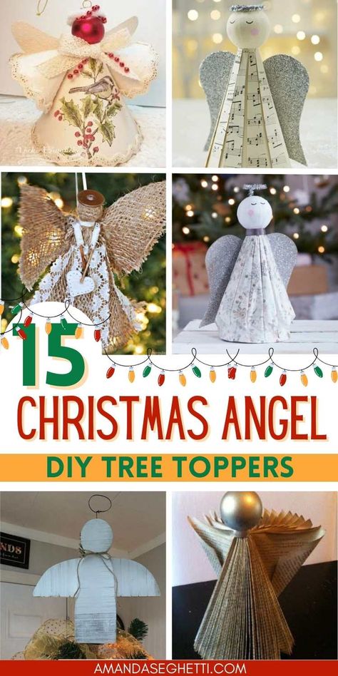 Heavenly Christmas Tree, Doily Angel Tree Topper, Paper Mache Angel Tree Topper, Cricut Angel Tree Topper, Christmas Tree Angel Diy, Christmas Angel Topper Diy, Diy Tree Angel Topper, Tree Toppers To Make, Fabric Christmas Angels Diy