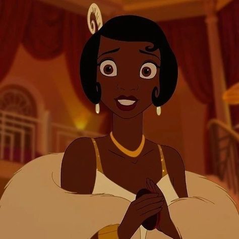 Black Disney Princess, Adventure Time Princesses, Tiana Disney, Tiana And Naveen, Princesa Tiana, Disney Princess Tiana, Disney Princesses And Princes, Disney Icons, Black Cartoon Characters