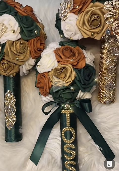 Olive Green And Burnt Orange Wedding, Weddings Black People, Emerald Green And Burnt Orange Wedding, Burnt Orange And Green Wedding, Emerald Green And Orange, Fall Theme Wedding, Orange Wedding Decorations, 2026 Wedding, Orange Weddings