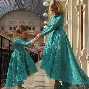 Prom Dresses Long Blue, High Low Prom Dress, Mother Daughter Fashion, Evening Dress Long, Mother Daughter Outfits, Mother Daughter Dress, High Low Prom Dresses, Mommy And Me Dresses, Long Sleeve Evening Dresses