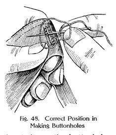 Handmade Buttonhole Directions "17-year-old Helena Muffly wrote...100 years ago..." Handmade Buttonholes, Hand Stitches, Sewing Room Organization, Sewing Bee, Couture Sewing Techniques, Heirloom Sewing, Bespoke Tailoring, 100 Years Ago, Button Holes