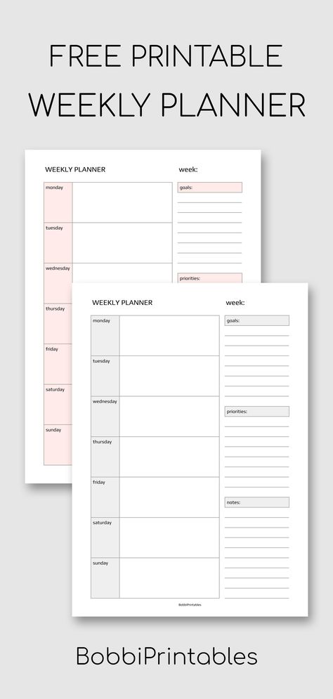 Free Simple Weekly Planner Printable Template #free #printable #weeklyplanner #planner #printables #weekly #template Daily Check Off List Free Printable, Weekly Planering Printable Free, Free Weekly Printable Planner, Free Printable Weekly Schedule Templates, College Weekly Planner, Week Calendar Printable, Homeschool Weekly Planner, Free Printable Weekly Planner Template, Weekly Planner Printable Templates