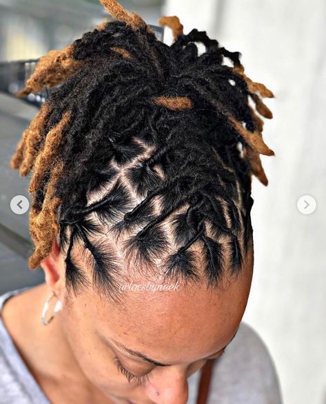 Loc Updo Ponytail, Simple Loc Styles For Women, Dredlocs Style Woman, Loc Mohawk Styles, Unique Loc Styles Short, Loc Updo Styles Short, Unique Loc Styles, Loc Maintenance, Short Dreadlocks Styles