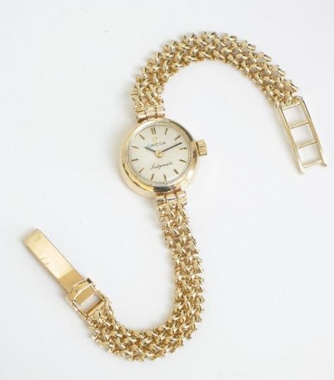 Exquisite Solid 9ct Gold Ladies Omega Ladymatic Automatic Cocktail Watch | 183633 | Sellingantiques.co.uk Real Gold Watches Women, Omega Womens Watch, Omega Ladymatic, Ladies Rolex Watches, Omega Watch Women, Rolex Wrist Watch, Melinda Maria Jewelry, Cocktail Watch, Vintage Gold Watch