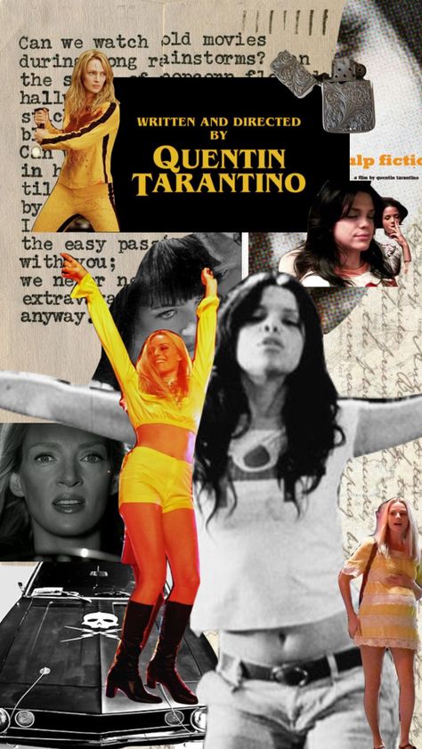 #tarantinowomen Quentin Tarantino Halloween Costumes, Quinten Tarantino Aesthetic, Quinten Tarantino Costumes, Tarantino Movies Posters, Tarantino Films, Quentin Tarantino Movies, Kill Bill, Quentin Tarantino, Old Movies