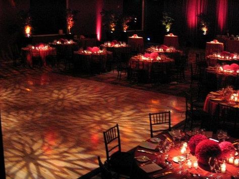 Red Champagne Wedding, Red And Brown Wedding, Brown Wedding Colors, Light Up Dance Floor, Reception Place Settings, Gold Wedding Centerpieces, Dance Floor Lighting, Red Lighting, Wedding Reception Lighting