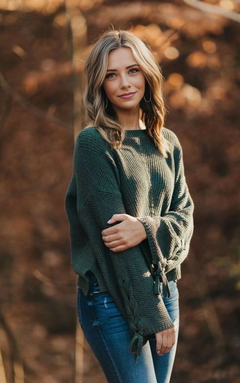 Outdoor Senior Pictures, Portret Feminin, Fall Photoshoot Ideas, Senior Photoshoot Poses, Senior Portraits Girl, Senior Photography Poses, Fall Portraits, Senior Portrait Poses, Senior Photo Outfits