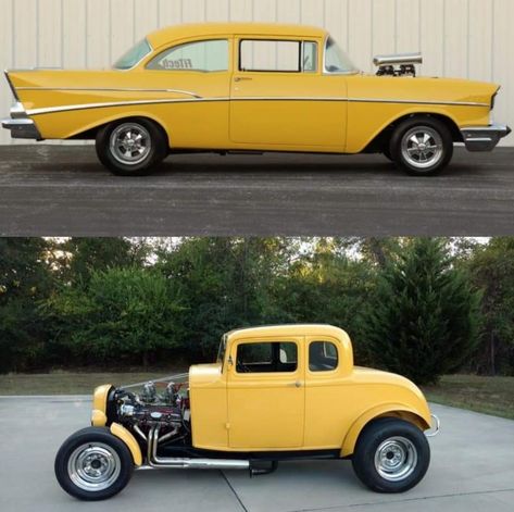 Which car would you rather have? '57 Chevy (Project X): The Hollywood Knights '32 Ford (Duce Coupe): American Graffiti Project X 57 Chevy, Hollywood Knights, Street Machine, American Graffiti, 57 Chevy, Hollywood Homes, 32 Ford, Project X, Would You Rather