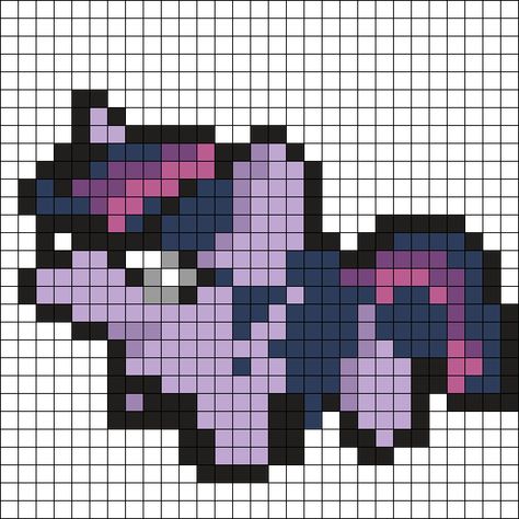 Goofy Twlight Perler Bead Pattern | Bead Sprites | Characters Fuse Bead Patterns Pixelated Art, Playing Minecraft, Drawing Patterns, Perler Ideas, Xstitch Patterns, Fuse Bead Patterns, Pixel Art Templates, Art Templates, Pattern Maker