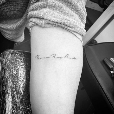 Baby Name Tattoo Ideas, Tattoo Ideas For Parents, Sons Name Tattoos, Small Name Tattoo, Name Tattoo Ideas, Name Tattoos For Moms, Baby Name Tattoos, Kid Name Tattoo