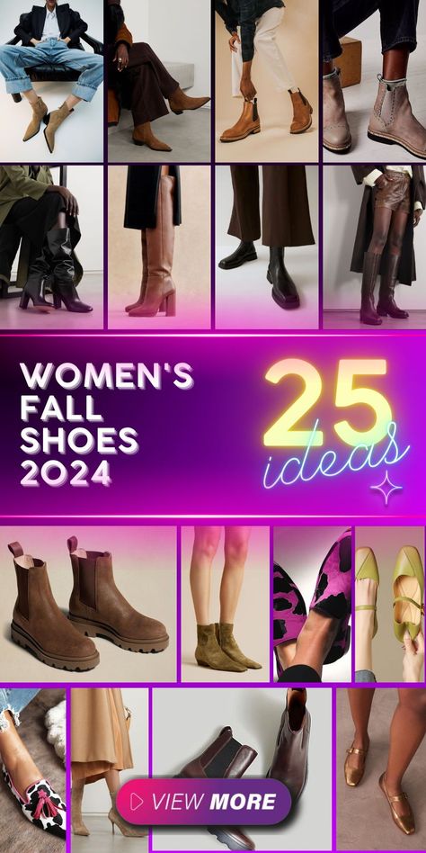 Stay ahead of the fashion game with women's fall shoes 2024. Featuring trendy and stylish designs, these shoes are perfect for any aesthetic. Choose from casual flats or classy leather options, ideal for both work and weekend wear. These trends 2024 highlight the best in comfort and style, making them perfect for women in their 40s and 50s. Explore popular styles and find the perfect pair at a great price. Womens Shoes 2024, Shoe Trends Fall 2024, Fall 2024 Fashion Trends Shoes, Women Shoes 2024, 2024 Fall Shoe Trends, Women’s Fall Shoes, Shoes Fall 2024, Fall 2024 Shoe Trends, Shoes 2024 Trends