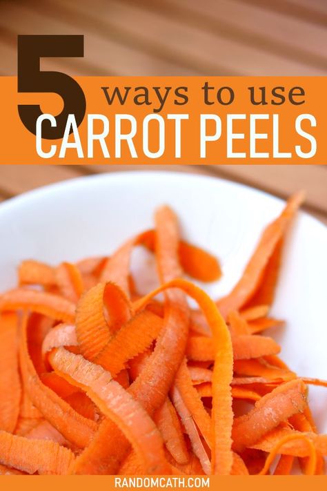 5 ways to use carrot peels Carrot Skin, Kitchen Knowledge, Zero Waste Kitchen, Sustainable Kitchen, Eco Friendly Kitchen, Food Scraps, Last Words, Edible Food, Sustainable Food