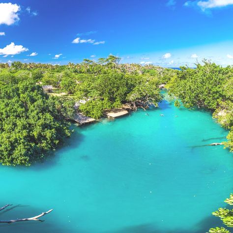 House of Travel on Instagram: “📍Blue Lagoon, Vanuatu Just half an hour out of Port Vila, the crystal blue waters of Blue Lagoon are the perfect place to chill out for a…” Port Vila, Hot Day, Crystal Blue, A Picnic, Bora Bora, Vanuatu, Blue Lagoon, Travel Agent, Tahiti