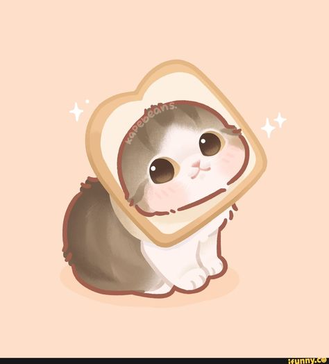 Void Cat, Kitten Drawing, Chibi Cat, Cute Cat Drawing, Cute Kawaii Animals, Cute Food Drawings, Cute Animal Drawings Kawaii, Cat Icon, Kawaii Chibi