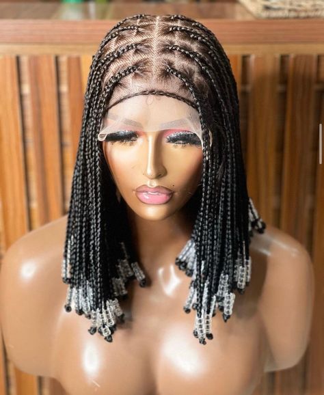 Braids Wigs For Black Women, Braided Wigs Styles, Braided Wig Styles, Types Of Wigs, Size Braids, Knotless Braided Wig, Wig Inspiration, Wigs Styles, Braided Wigs For Black Women