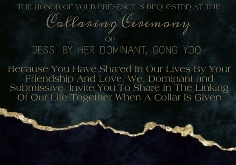 Ceremony Only Invitation, Traditional Wedding Ceremony Script, Ground Breaking Ceremony Invitation, Collaring Ceremony, Self Solemnization Ceremony, Gong Yoo, Writing Inspiration, Writing, Collar