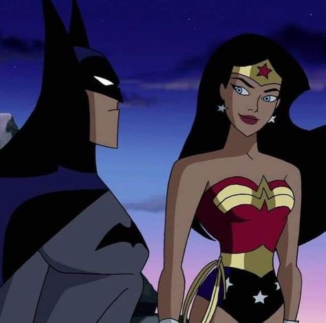 Wonder Woman Justice League Cartoon, Wonder Woman And Batman, Brad Pitt Style, Drawing Hair Tutorial, Drawing Hair, Batman Wonder Woman, Cartoon Profile, Batman Beyond, Batman Comics