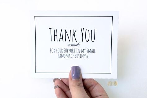 Thank you card - Google Search Mini Thank You Cards, Business Thank You Notes, Order Packaging, Story Cover, Small Business Cards, Handmade Thank You Cards, Thank You Card Design, Hair Clinic, Photo Thank You Cards