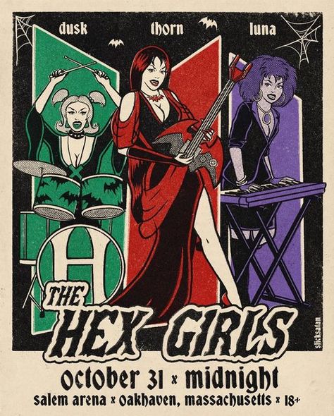 Scooby Doo Print, Halloween Art Design, Scooby Doo Design, Scooby Doo Hex Girls Art, Halloween Posters Aesthetic, Vintage Cartoon Poster, Scooby Doo Witches Ghost, Scooby Doo And The Witch's Ghost, Scooby Doo Hex Girls Aesthetic