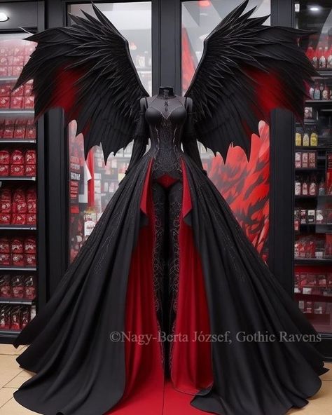 Gothic & Witch Vibes on Instagram: “Yay or Nay? 👀 Credit in Nagy-Berta” Dark Fairy Costume, Witches Ball, Dark Fae, Vampire Dress, Fantasy Clothes, Witch Vibes, Gothic Witch, Gaun Fashion, Ideal Wardrobe