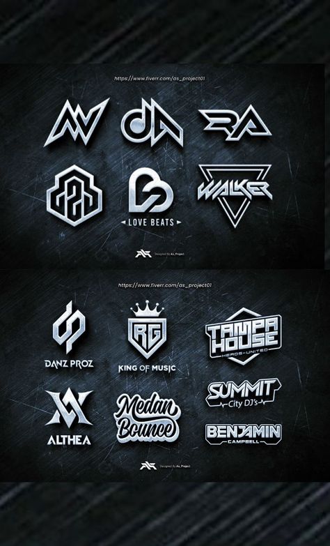 Are you looking for a Unique Typography Logo Design. I will design professional for Dj, Band, Music, Producer, or Studio Records Logo Design. Logo Design Music, Dj Logo Design, Dj Logos, 3d Fonts, Logo Dj, Typography Logo Design, Unique Typography, Music Logo Design, Dj Logo