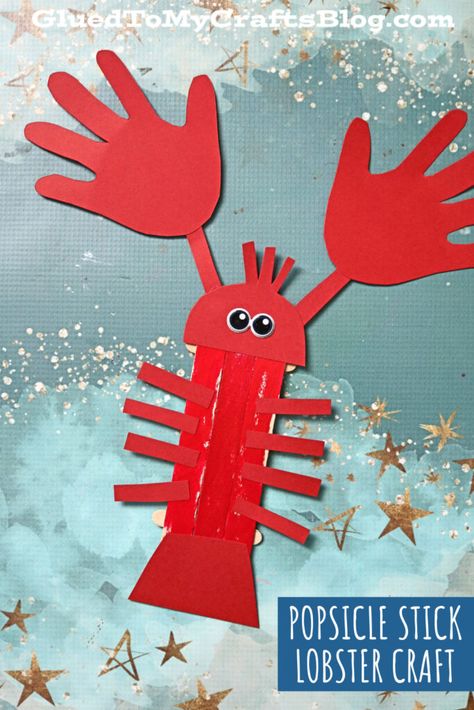 Lobster Craft, Lobster Crafts, Summer School Crafts, Lobster Art, Summer Kid, Preschool Art Projects, Preschool Projects, Toddler Arts And Crafts, Summer Craft