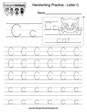 Letter C Writing Practice Worksheet. This series of handwriting alphabet worksheets can also be cut out to make an original alphabet booklet. You can download, print, or use online. English Alphabet Writing, Letter C Worksheets, Alphabet Writing Worksheets, Letter Worksheets For Preschool, Alphabet Writing Practice, Handwriting Practice Worksheets, Writing Practice Worksheets, The Letter C, Alphabet Tracing Worksheets