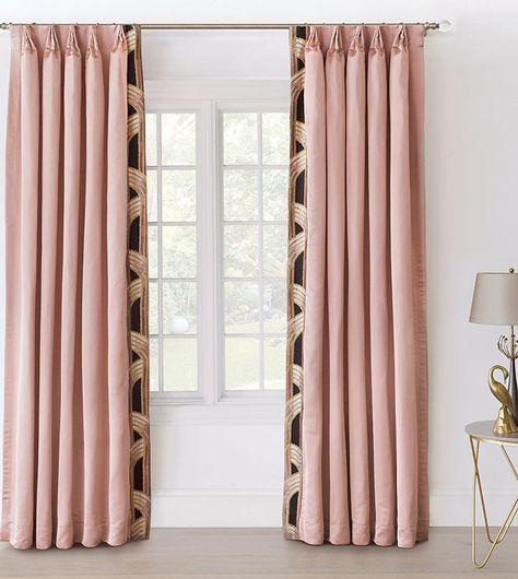 Pink sheer curtains