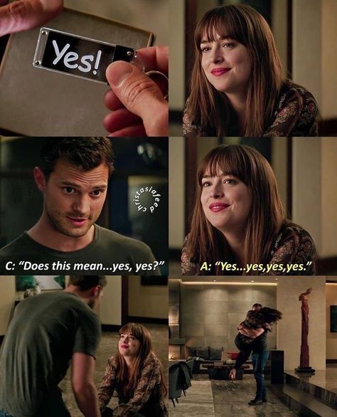 Christian Gray Fifty Shades, Anastasia Grey, Another Cinderella Story, Most Paused Movie Scenes, Fifty Shades Movie, Memes Lol, Anastasia Steele, Fifty Shades Freed, Fifty Shades Darker