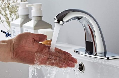 The Best Bathroom Faucets for Your Renovation - Bob Vila Plumbing Ideas, Kitchen Basin Sink, Best Bathroom Faucets, Kitchen Basin, Touchless Faucet, Wall Mounted Sink, Vanity Faucet, Single Hole Bathroom Faucet, Delta Faucets