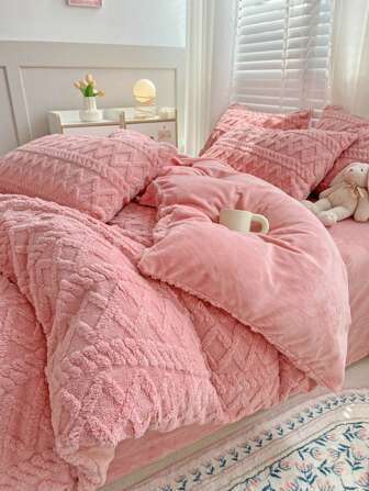 SHEIN Affiliate Program Shein Affiliate, Fluffy Comforter, Luxury Ties, Boho Bedding, Comforter Cover, Chic Home Decor, Bedroom Accessories, Chic Home, Bed Duvet Covers