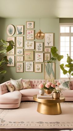 Floral Living Room, Design Color Trends, Ideas Habitaciones, Deco Studio, Deco Rose, Living Room Decor Inspiration, Interior Design Color, Pink Living Room, Living Room Decor Apartment