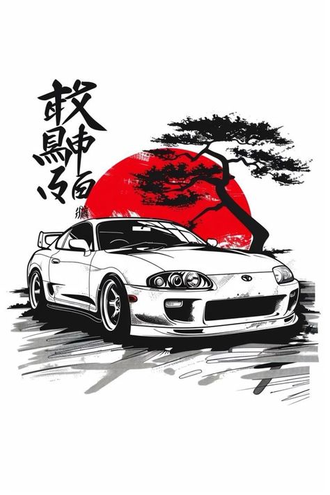 Anime Car Design, Jdm Tattoo Ideas, Toyota Supra Drawing, Supra Sketch, Supra Drawing, Supra Art, Supra Japan, Supra Design, Gtr Drawing