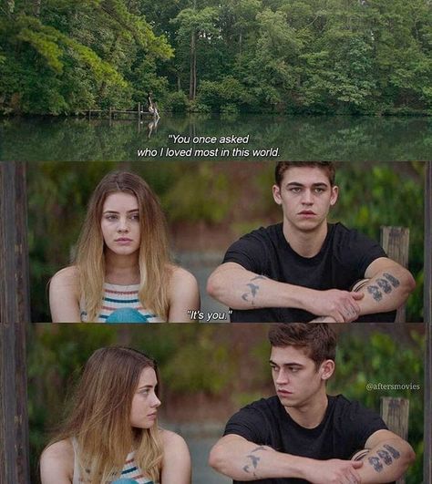 Movie After, Romance Movies Quotes, After Quotes, Tessa Hardin, Cinema Quotes, Cute Movie Scenes, Hot Hero, Fiennes Tiffin, Movie Love Quotes