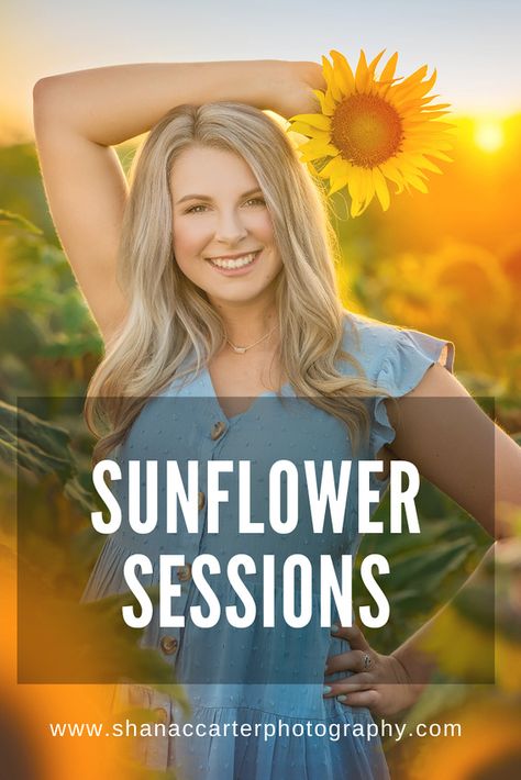 Portraits In Sunflower Field, Sunflower Photo Shoot Outfits, Pictures With Sunflowers Photo Ideas, Senior Picture Ideas With Sunflowers, Senior Pictures With Sunflowers, Sunflower Field Photoshoot Senior Pics, Senior Sunflower Photoshoot, Outfits For Sunflower Field Pictures, Sunflower Picture Outfit Ideas