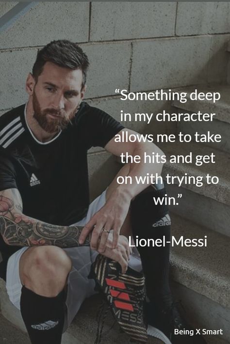 Lionel Messi. Football Exercises, Lionel Messi Quotes, David Beckham Football, King Messi, Messi Quotes, Football Motivation, Football Tactics, Legend Quotes, Brazilian Football