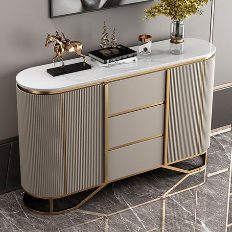 White Buffet, Contemporary Sideboard, Modern Buffet, Sideboard Table, Console Design, Storage Table, Sideboard Designs, Modern Sideboard, Buffet Cabinet