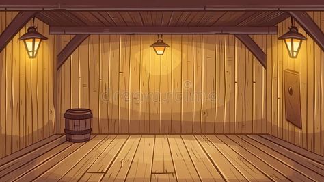 This is a 2D modern illustration of a wooden room with wooden walls, ceiling and floor. It is a cartoon textured wood royalty free stock images 2d Cartoon Background, Wood Floor Drawing, Room With Wooden Walls, Farm Architecture, Textured Wood, Wooden Room, Architecture Background, Modern Illustration, Cartoon Wall