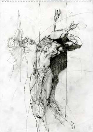 Bible (101) Fantasy Treehouse, Simon Bisley, Saint Sebastian, Bible Artwork, St Sebastian, Body Sketches, Gesture Drawing, Fantasy Artist, Fantastic Art