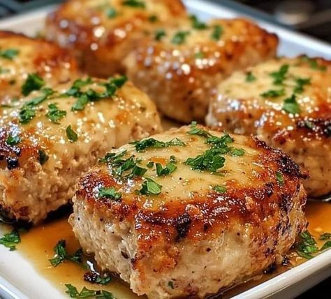 Garlic Parmesan Chicken Meatloaves, Raspberry Tiramisu, Tiramisu Cake Recipe, Chicken Meatloaf, Martha Stewart Recipes, Garlic Butter Chicken, Garlic Parmesan Chicken, Tiramisu Cake, Parmesan Chicken