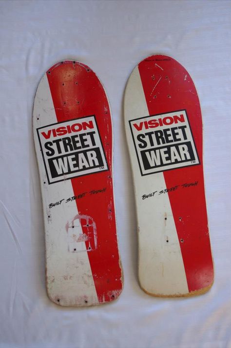 Vision Skate Boards, Old School Skateboards, Deck Art, Vintage Skateboards, Vintage Skate, Vision Street Wear, Skate Art, Skateboard Design, Skate Decks