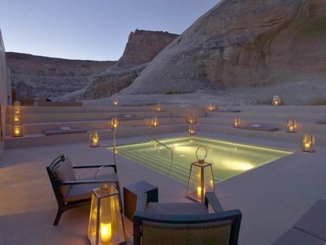 Amangiri Resort Utah, Amangiri Resort, Spa Luxe, Desert Resort, Resort Design, Furniture Luxury, Architecture Inspiration, Desert Landscape, Beautiful Hotels