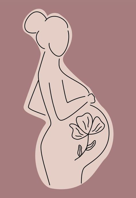 pregnant woman abstract line art style design conceptual beauty vector illustration Pregnant Illustration Art, Pregnant Woman Painting, Pregnant Woman Drawing, Pregnant Icon, Pregnant Illustration, Pregnant Woman Art, Funny Easy Drawings, Pregnant Art, Pregnancy Drawing