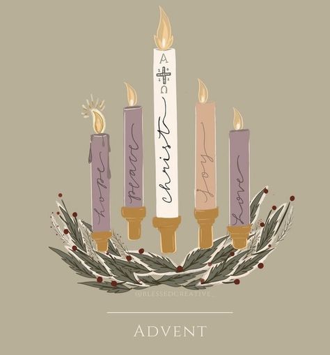 Advent Wallpaper Catholic, 1st Sunday Of Advent Catholic, Christian Christmas Aesthetic, Advent Wallpaper, 1st Sunday Of Advent, Catholic Advent, Advent Catholic, Advent Art, Peace Candle