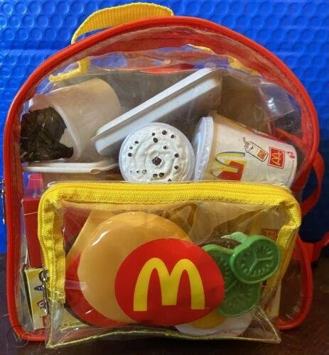 Early 2000s Mcdonalds, Vintage Mcdonalds Toys, 2000s Mcdonalds Toys, Mcdonald Land, Mcdonald's Aesthetic, Mcdonald's Toys, 2000s Toys, Right In The Childhood, Play Food Set