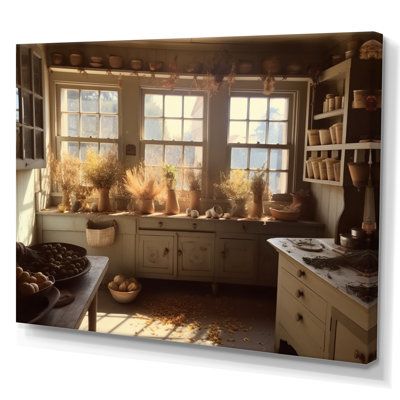 Italian Farmhouse Kitchen, Old Farmhouse Kitchen, Unfitted Kitchen, Wall Art For Kitchen, Italian Farmhouse, Art For Kitchen, Happy Kitchen, Man Room, Fall Kitchen