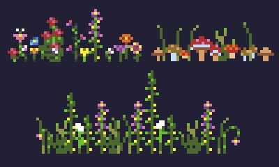 Pixel Art Plants, How To Pixel Art, Art Plants, Piskel Art, Pixel Art Background, Pixel Art Tutorial, Easy Pixel Art, Arte 8 Bits, 8bit Art