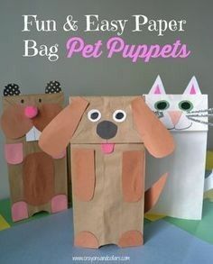 Paper Bag Activities, Easy Paper Bag, Classroom Boards, Diy Paper Bag, Puppets For Kids, Paper Bag Crafts, Paper Bag Puppets, Baby Mobil, Puppet Crafts